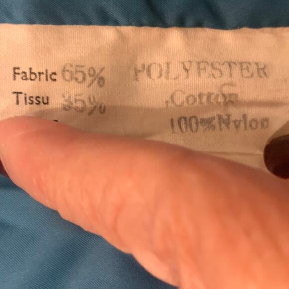 Vintage CYCLONE Down Puffer Coat 10 Long Burgundy Detachable Hood Snaps - Picture 10 of 10